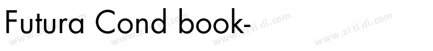 Futura Cond book字体转换